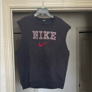 Nike Black Sleeveless Sweatshirt
